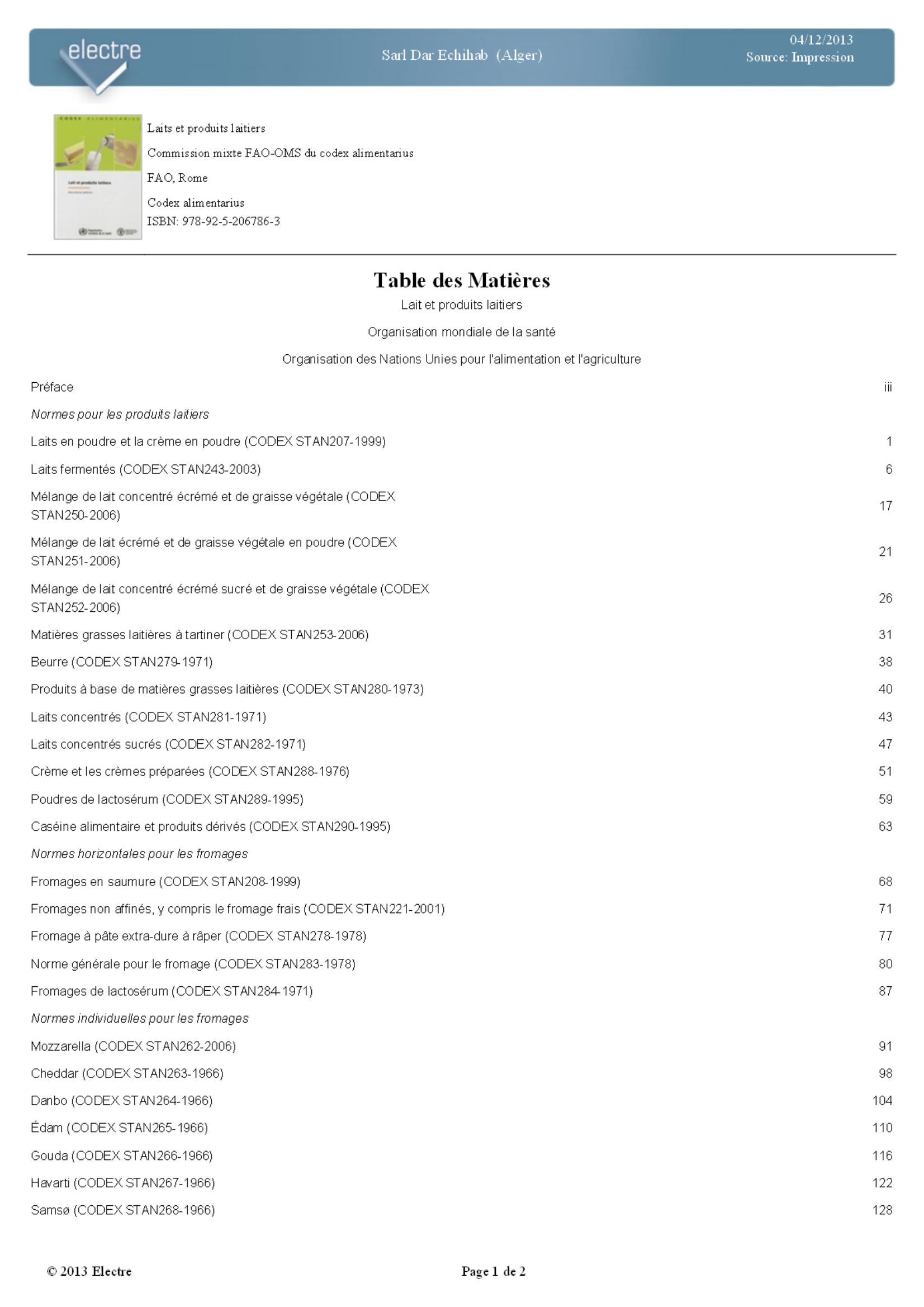 Page de Garde